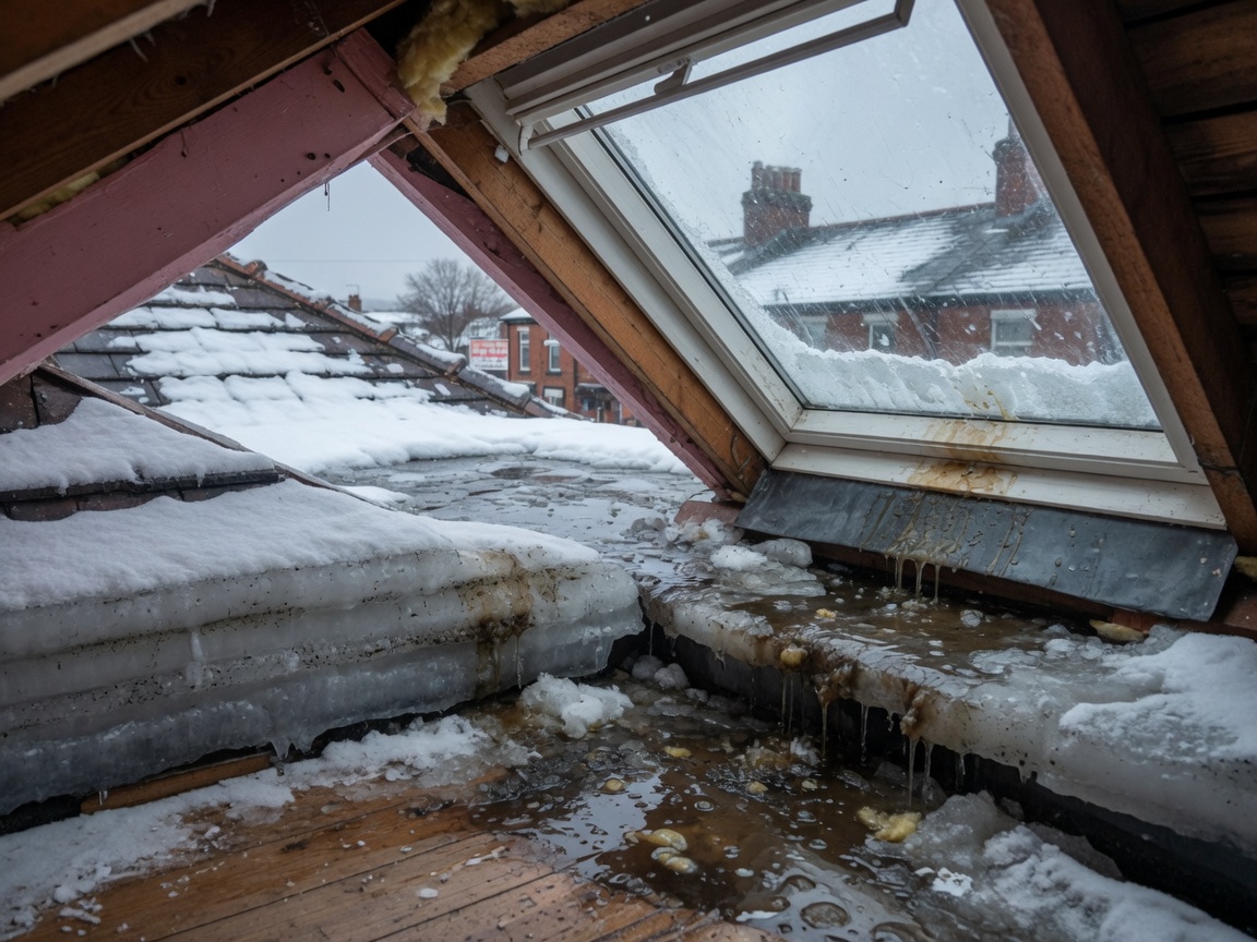 How Ice Dams Lead to Skylight Leaks in Manchester Homes