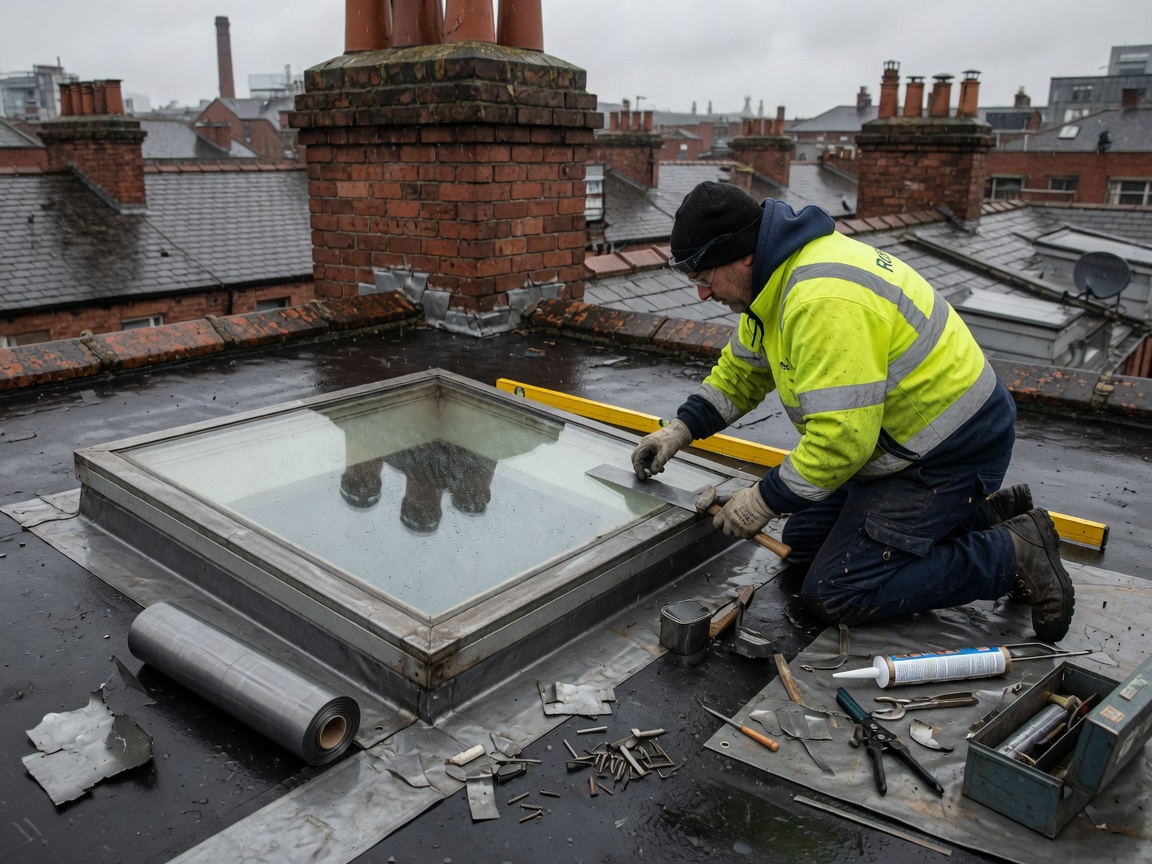 Skylight Flashing Repair in Manchester, NH